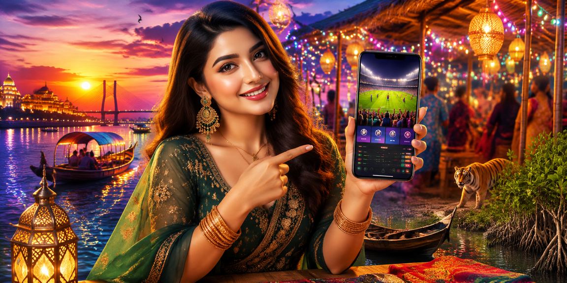 সুন্দরবনের মোবাইল ক্যাসিনো রাতে বাজার দৃশ্য